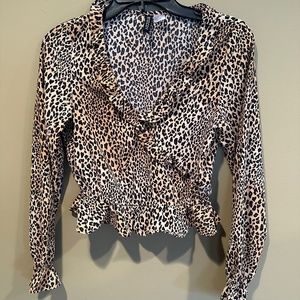 Cheetah Print Dressy Top